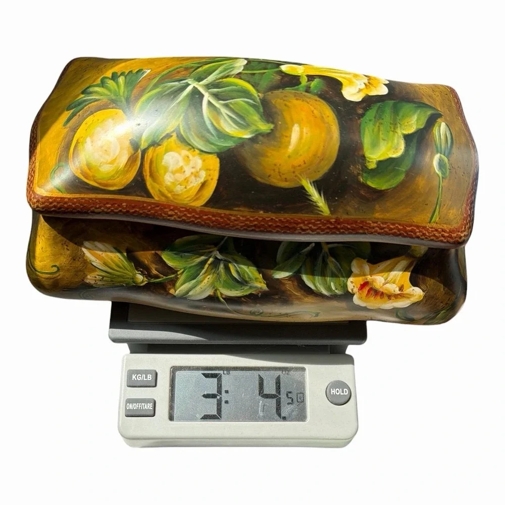 Vintage Toyo Ceramic Box Raymond Waites Harvest Hand Painted Vegetable Gourd